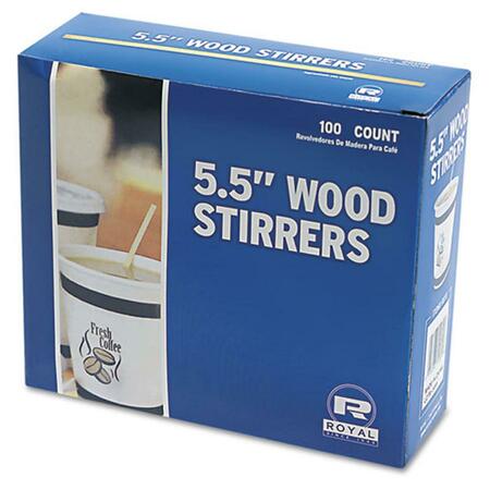 Rpp 5.5 Long- Wood Stir Sticks R810BX